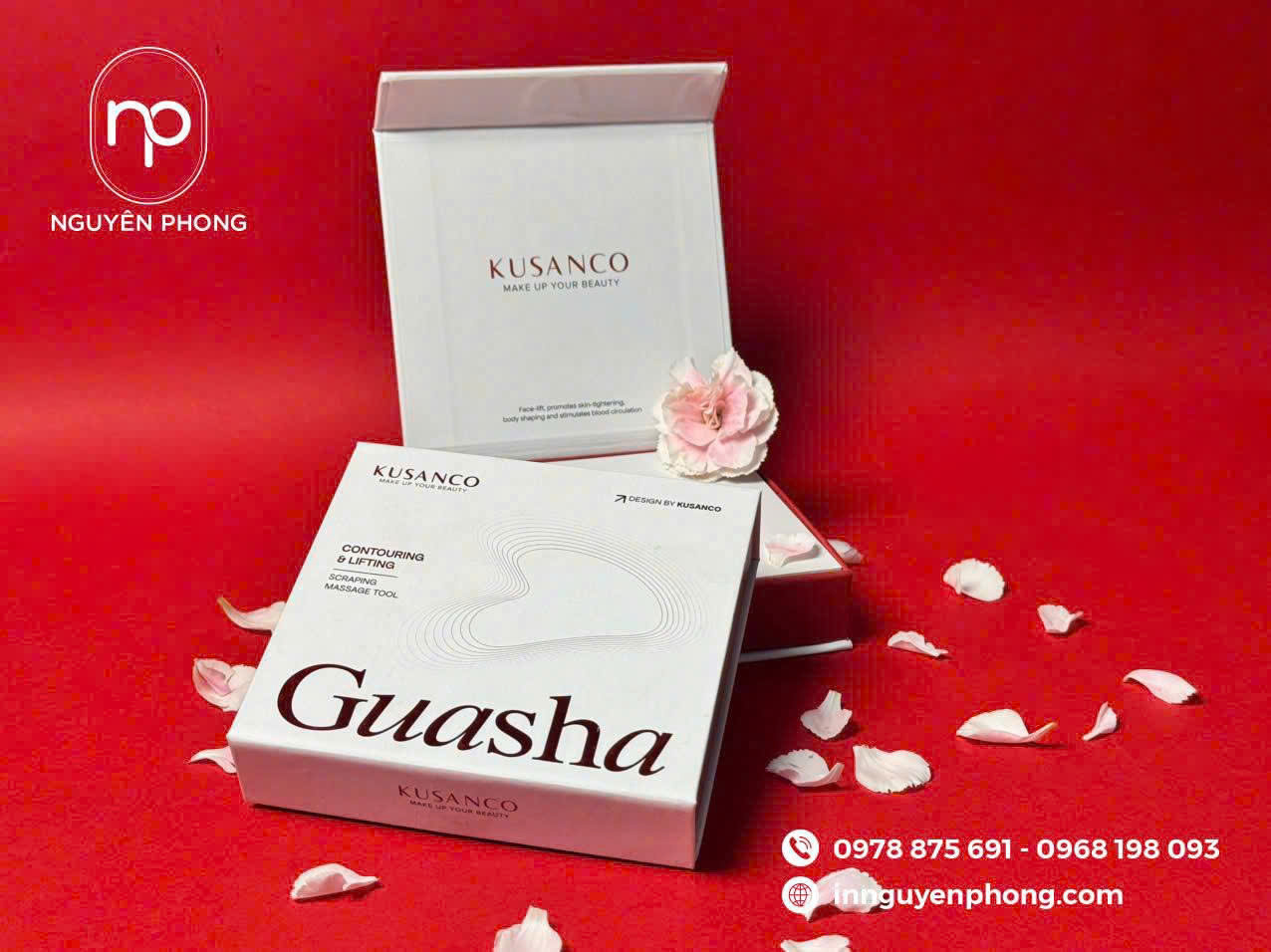 Mẫu in hộp cứng đựng đá massage cao cấp 